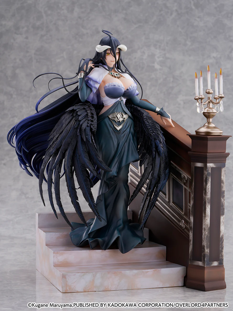 OVERLORD - Albedo 1/7 Scale Figure -Jet Black Dress Ver.- - Image 4