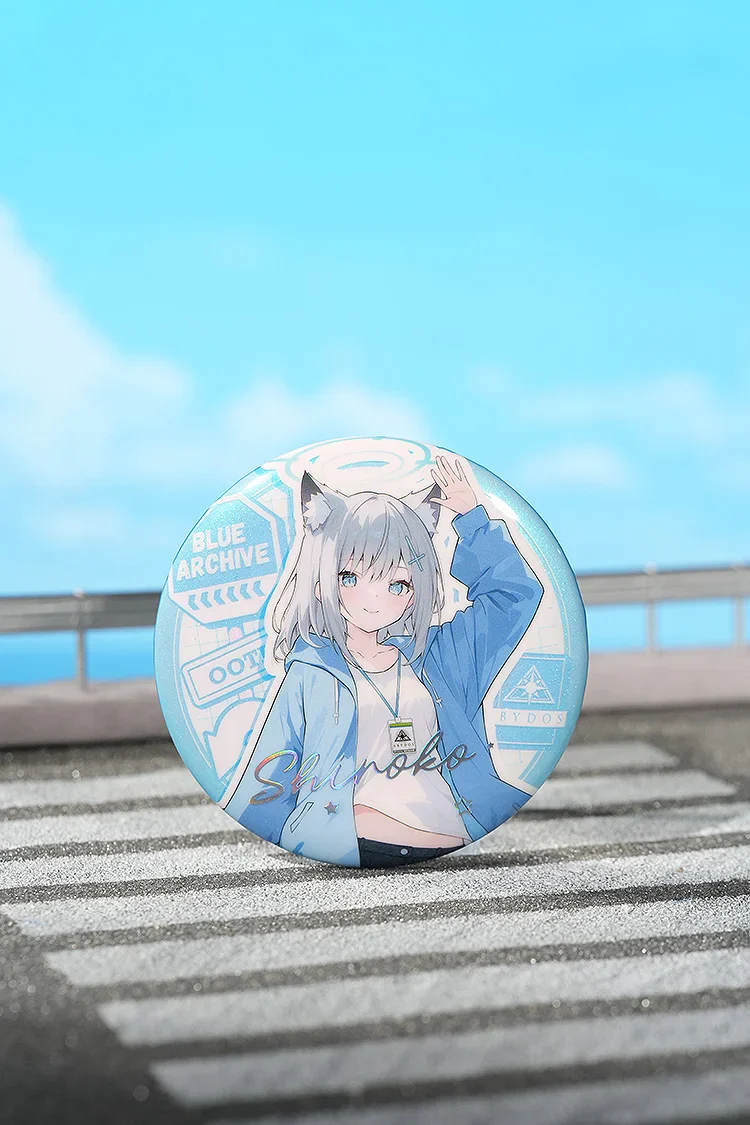 Blue Archive - Holiday Saunter Series 75mm Badge (KAZUSA/YUUKA/HINA/SHIROKO/MIKA) - Image 4