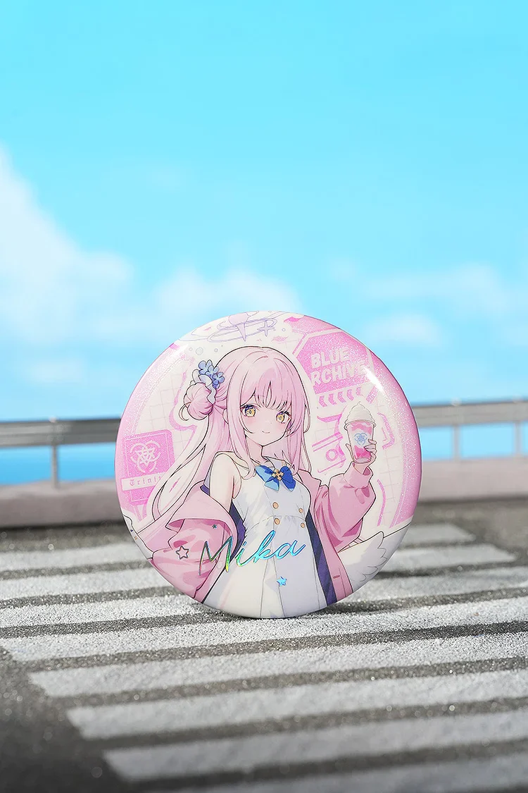 Blue Archive - Holiday Saunter Series 75mm Badge (KAZUSA/YUUKA/HINA/SHIROKO/MIKA) - Image 5