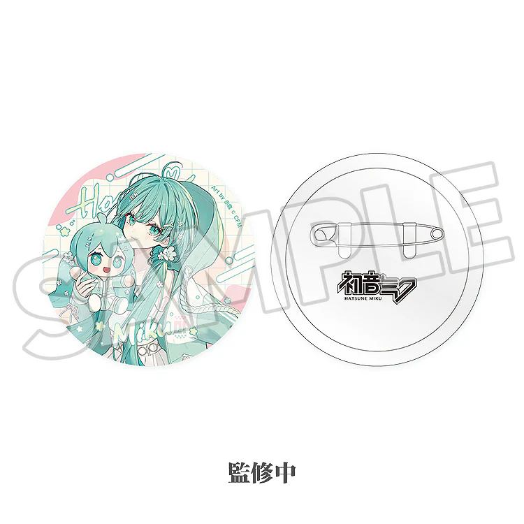 Hatsune Miku - Miku Hug Series Pinback Button: Flower Ver. - Image 2