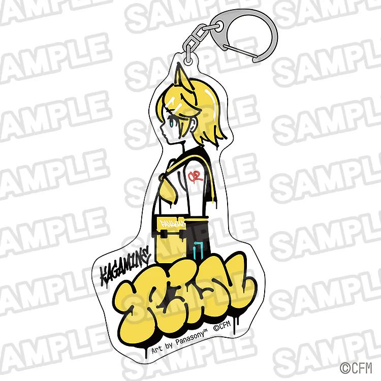 Hatsune Miku - Hatsune Miku/Kagamine Rin/Kagamine Len/Megurine Luka/MEIKO/KAITO acrylic keyholder panasony ver. - Image 3