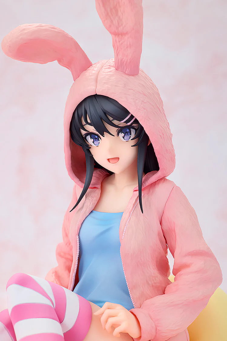 Rascal Does Not Dream of Series - Mai Sakurajima Hoodie☆Look Rabbit Ears Ver. Popular Edition 1/7 Scale Figure - Image 10