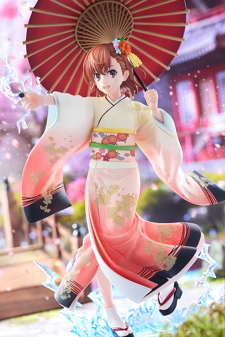 A Certain Scientific Railgun T - Mikoto Misaka Furisode Kimono ver. 1/7 Scale Figure - Image 3