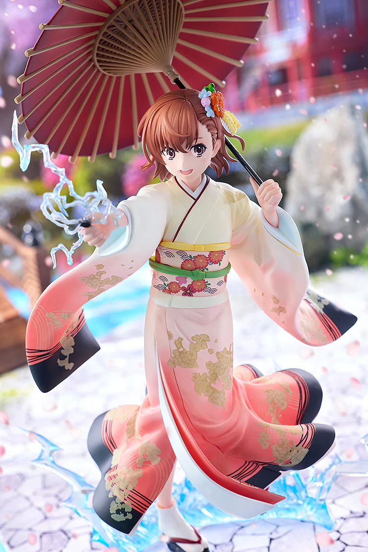 A Certain Scientific Railgun T - Mikoto Misaka Furisode Kimono ver. 1/7 Scale Figure - Image 4