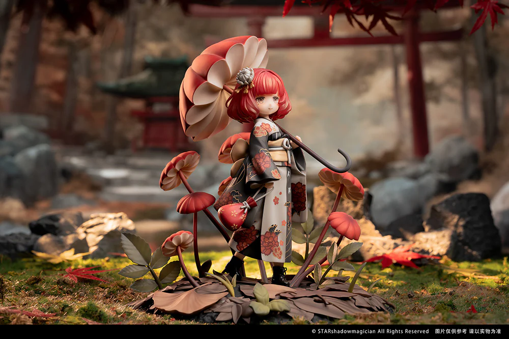 Mushroom Girls Series No.6 Marasmius Haematocephalus 1/1 Scale Figure - Image 11