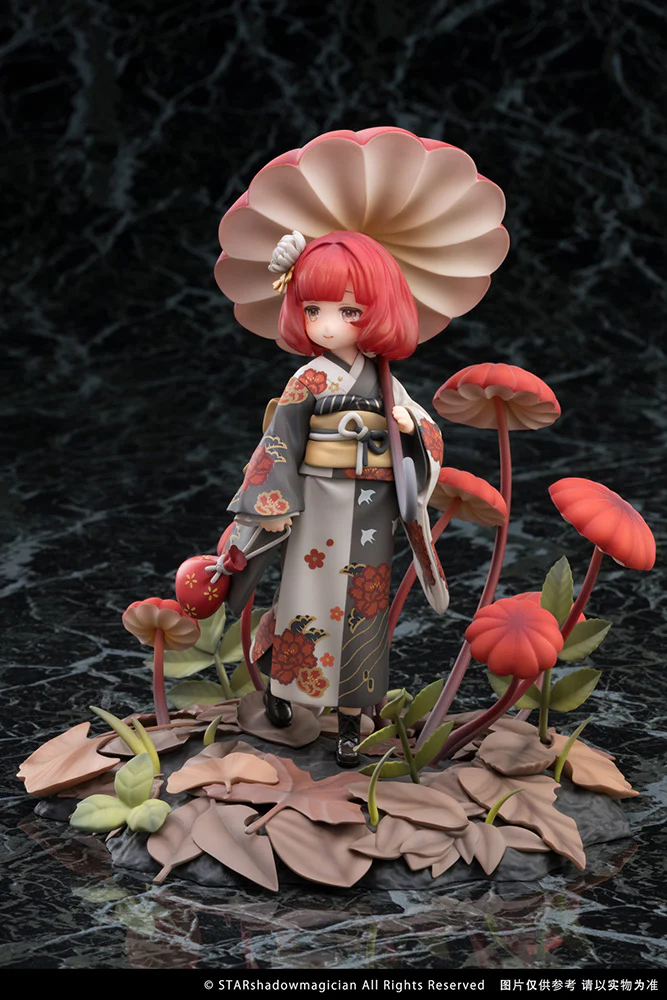Mushroom Girls Series No.6 Marasmius Haematocephalus 1/1 Scale Figure - Image 14