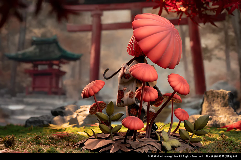 Mushroom Girls Series No.6 Marasmius Haematocephalus 1/1 Scale Figure - Image 16
