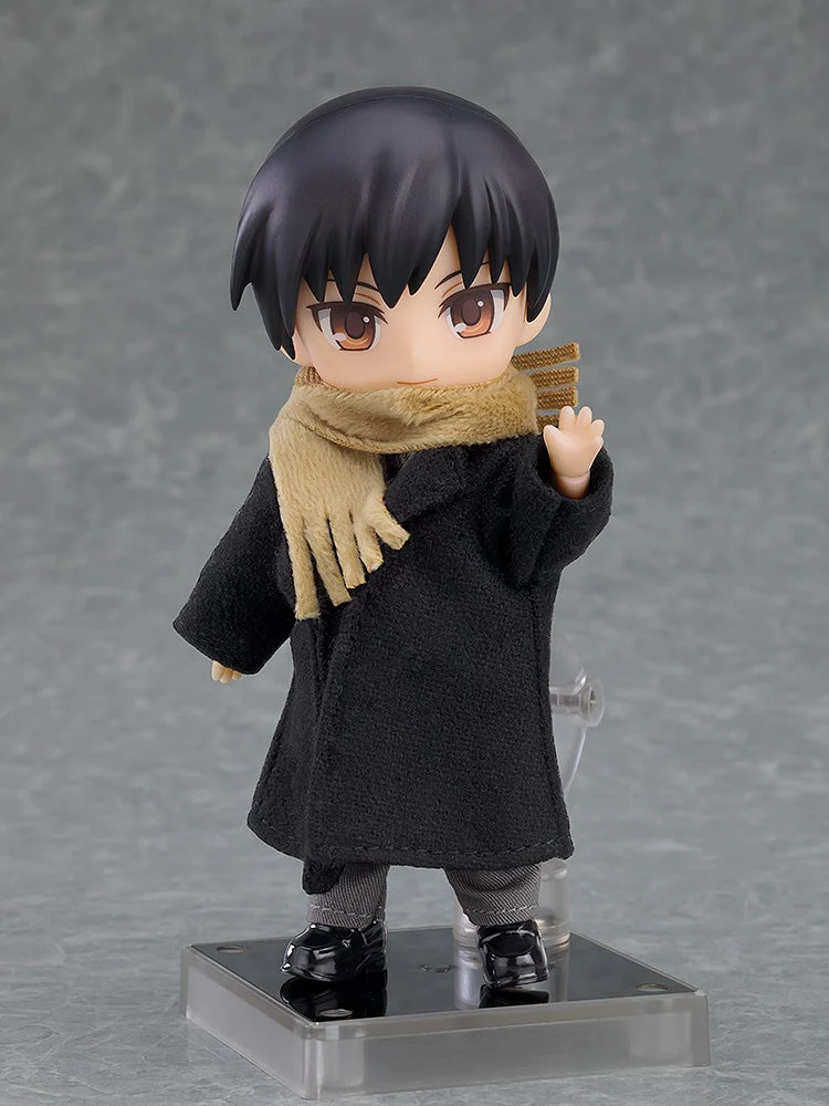 Nendoroid Doll Coat & Scarf (Black/Beige) - Image 4