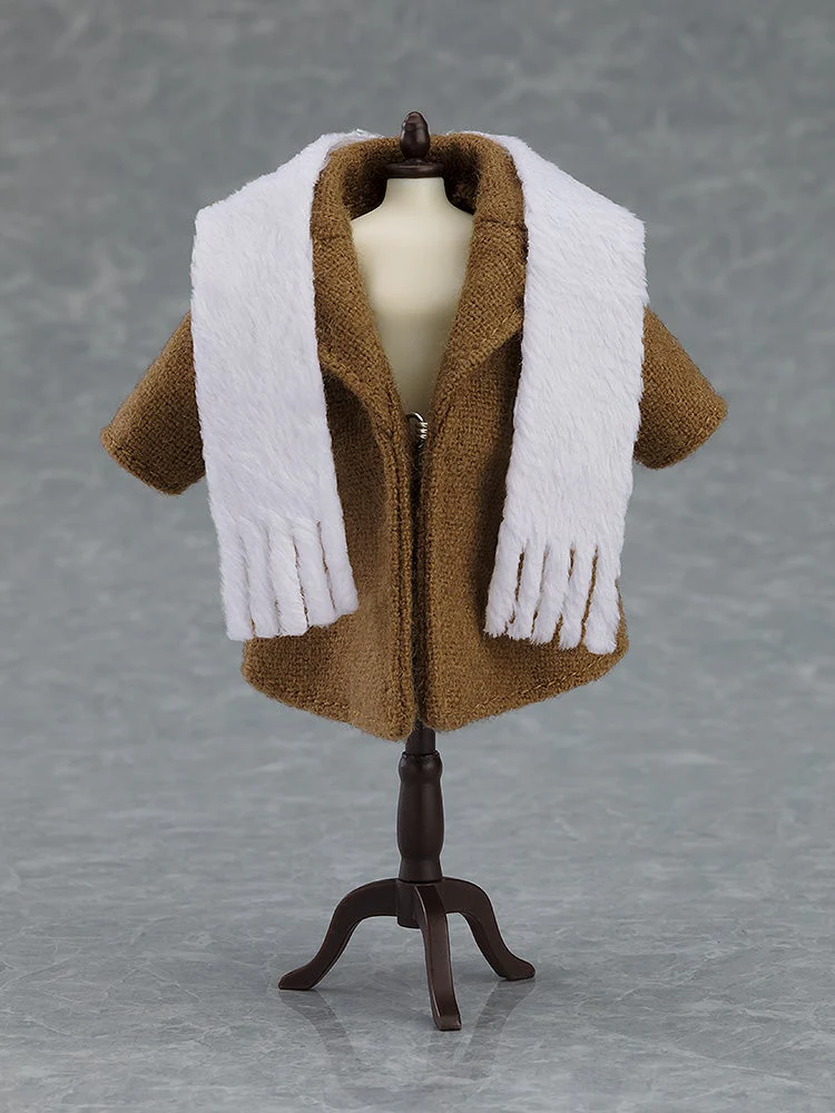 Nendoroid Doll Coat & Scarf (Black/Beige) - Image 5