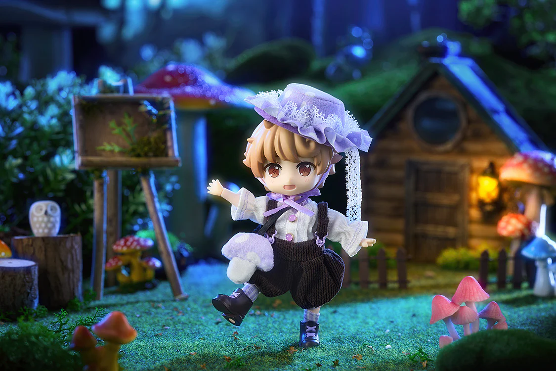 Nendoroid Doll Outfit Set: Mushroom  - Boy (Green/Purple) - Image 6