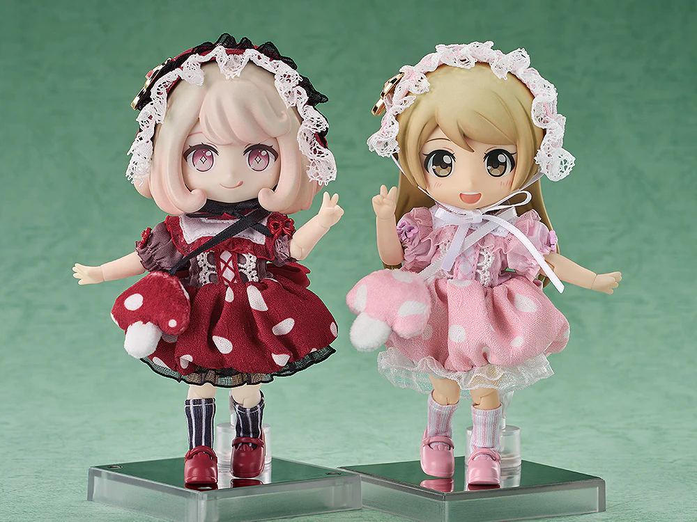 Nendoroid Doll Outfit Set: Mushroom - Girl (Red/Pink) - Image 7