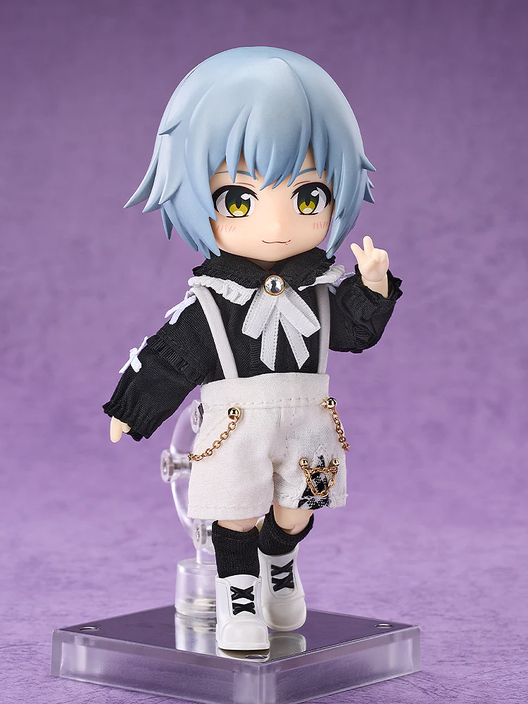 Nendoroid Doll Outfit Set: Suspender Shorts Set (White & Black/Black & White/White & Blue) - Image 4