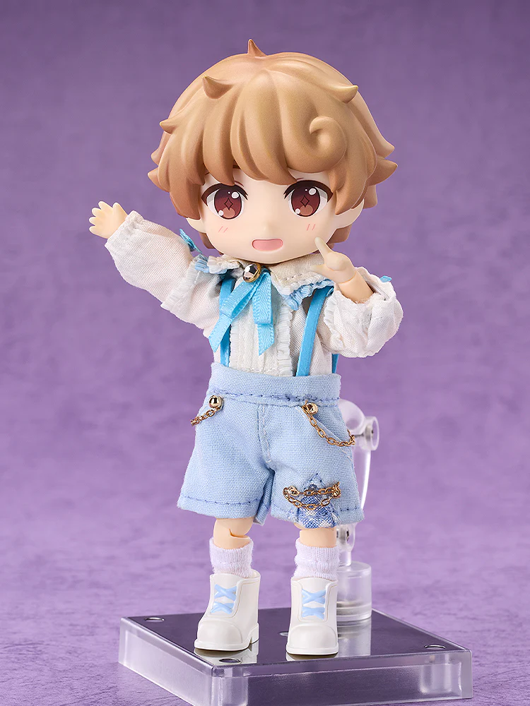 Nendoroid Doll Outfit Set: Suspender Shorts Set (White & Black/Black & White/White & Blue) - Image 5
