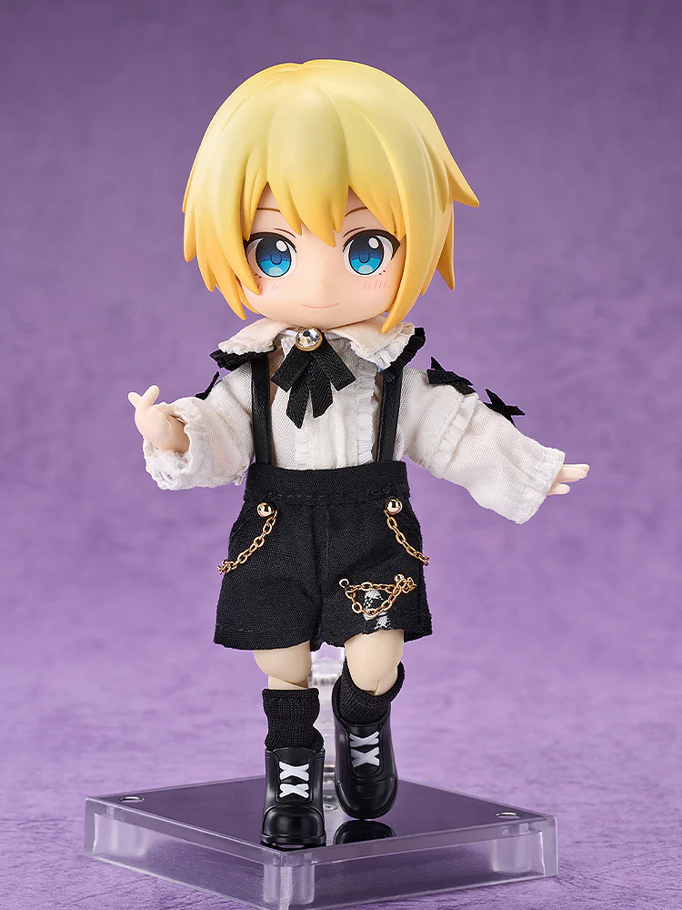 Nendoroid Doll Outfit Set: Suspender Shorts Set (White & Black/Black & White/White & Blue) - Image 6