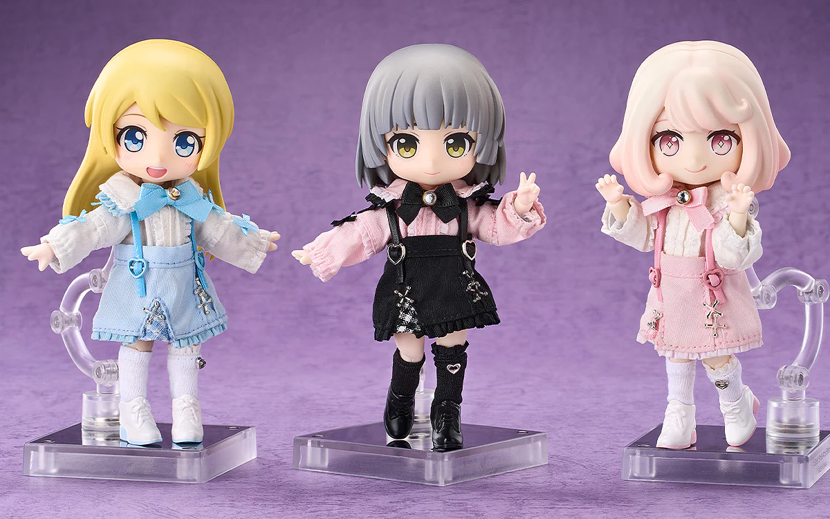 Nendoroid Doll Outfit Set: Suspender Skirt Set (Pink & Black/White & Pink/White & Blue) - Image 7