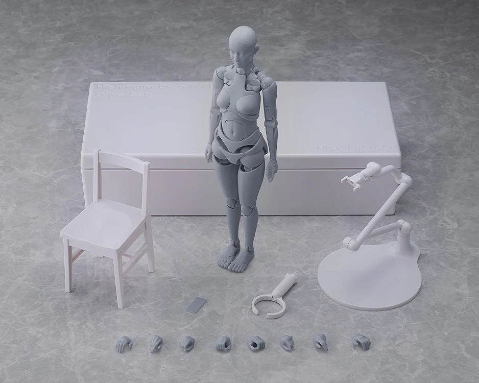 Nishimura Style Drawing Doll Olive Gray/Flesh - Image 17
