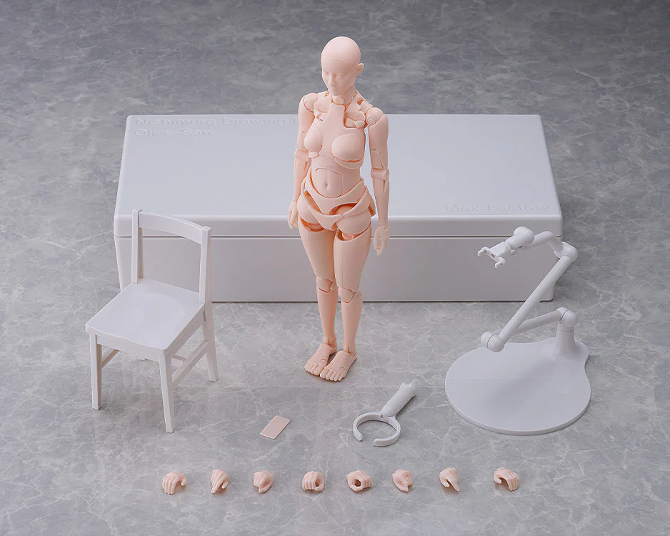 Nishimura Style Drawing Doll Olive Gray/Flesh - Image 18