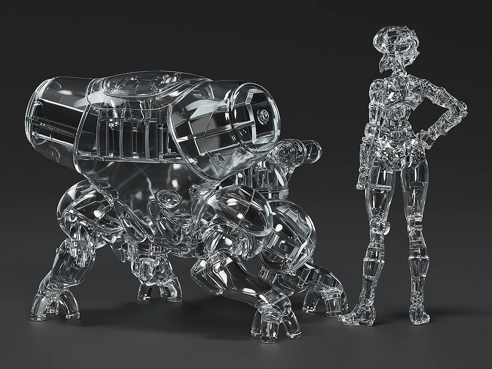 Ghost in the Shell (Manga Edition) - PLAMAX minimum factory MF-96 Motoko Kusanagi with Fuchikoma: Thermoptic Camouflage Ver. Model Kit - Image 2