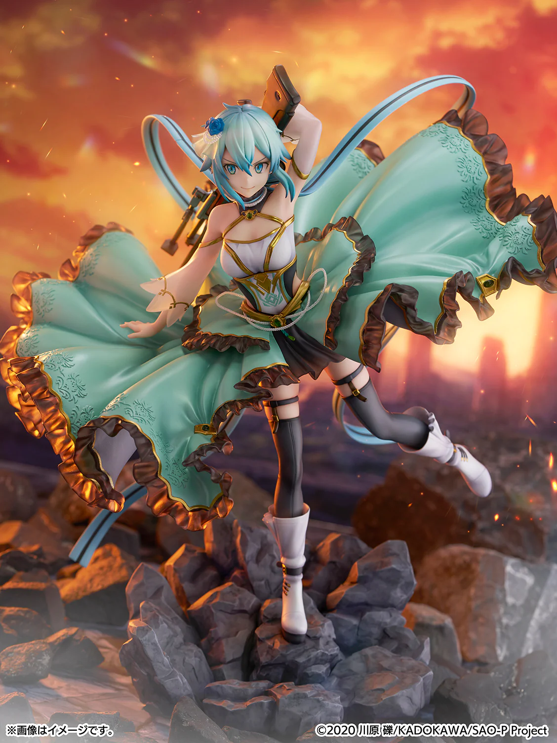 Sword Art Online Series - Sinon -Crystal Dress Ver.-1/7 Scale Figure - Image 3